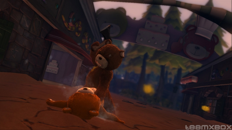 Naughty Bear Si amigos, ese osito de peluche lleva un hacha
