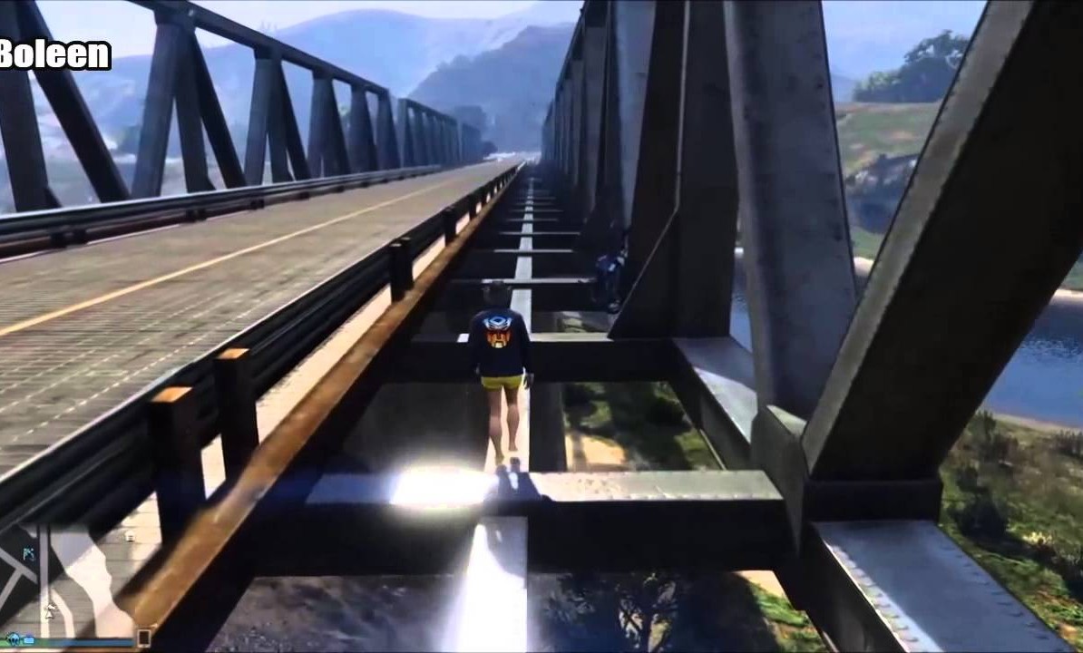 ACROBACIAS MOTERAS EN LOS PUENTES DE GTA V