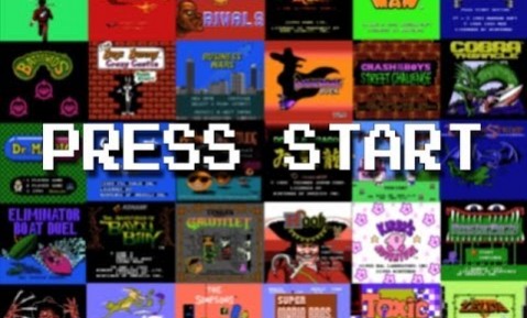 PRESS START EN NES