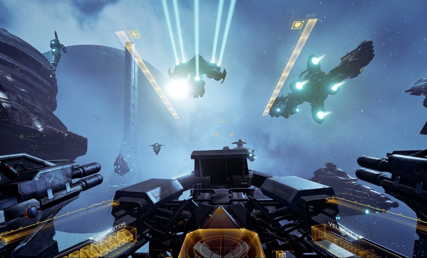 EVE : VALKYRIE CON CASCO DE REALIDAD VIRTUAL