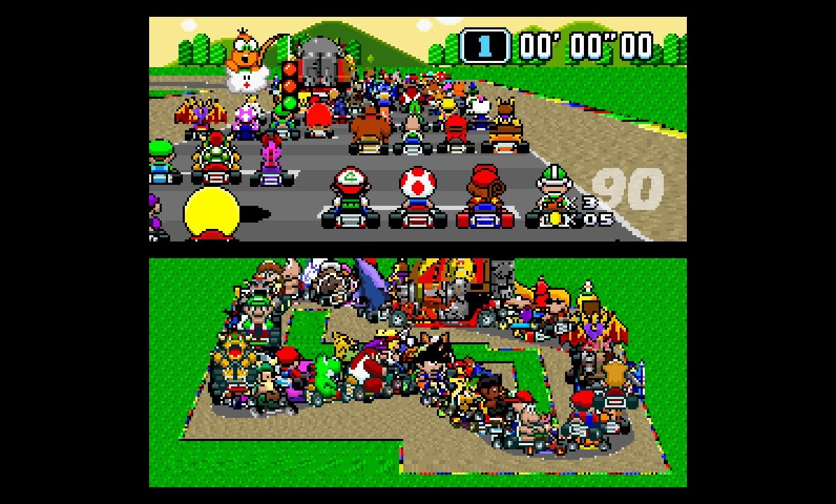 SUPER MARIO KART CON 101 JUGADORES